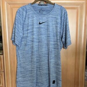 Nike Men's Heathered Blue Dri-FIT Tee